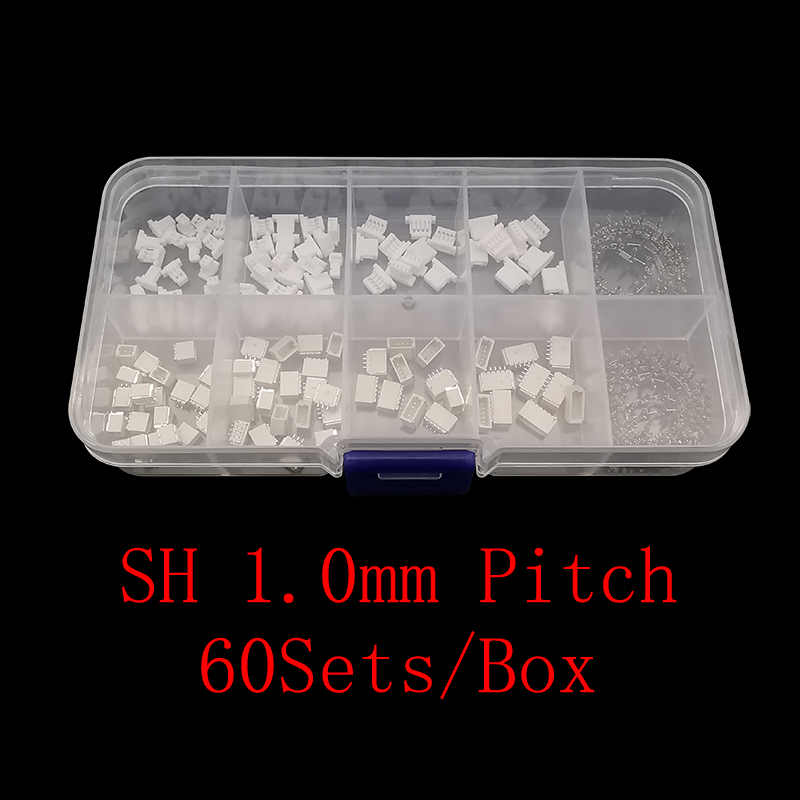 Male Female Header Pin - 60 set/scatola JST SH 1.0mm Terminali
