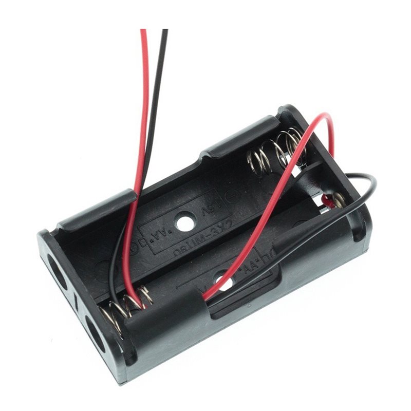 Diy Electronics Storage - AAAEL-100Pcs Contenitore per 2 batterie AA