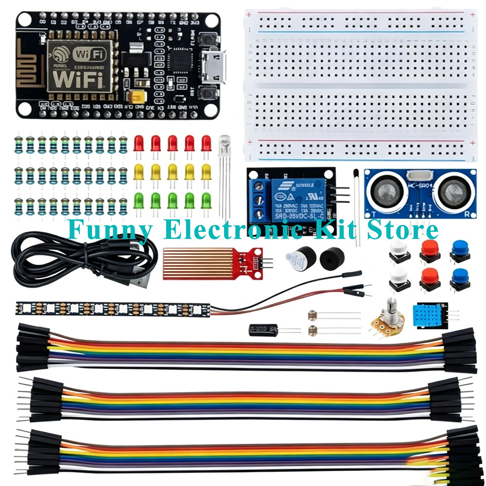 Arduino Uno Starter Kit - Kit di Sviluppo WiFi ESP8266 per