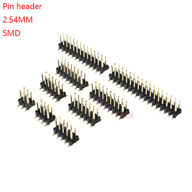 Male Female Header Pin - 10 PZ SMD SMT 2*2/3/4/5/6/7/8/9/10/12/16/20/40/PIN doppia
