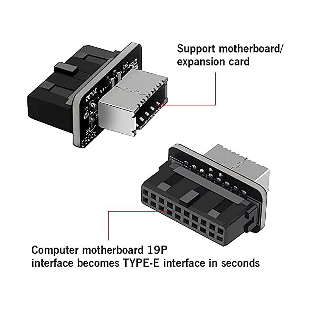 Male Female Header Pin - Adattatore USB 3.0 da 19/20 Pin