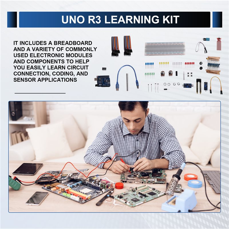 Arduino Uno Starter Kit - Kit di apprendimento B24B per Arduino