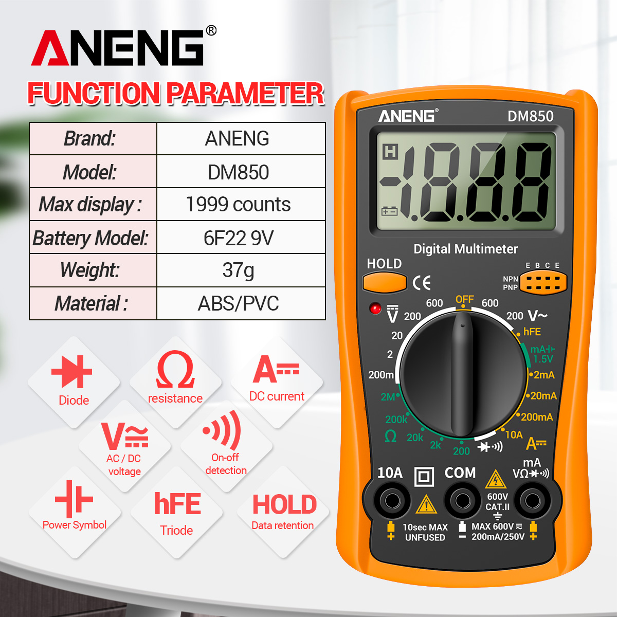 Misuratore universale ANENG DM - Multimeter Digital recensione e prezzo