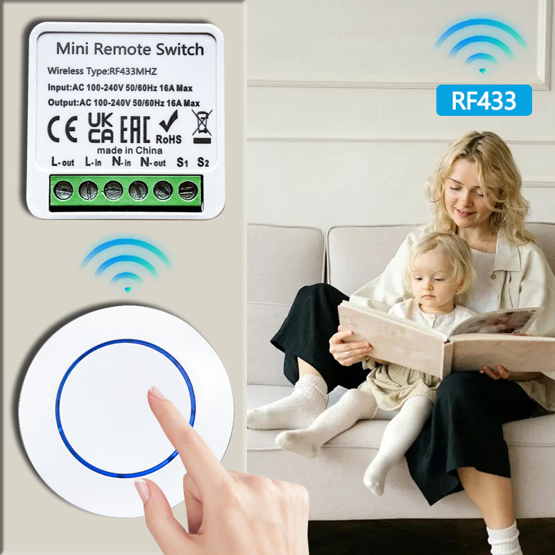 Interruttore Luce Wireless 433 - Diy Electronics Button recensione e prezzo