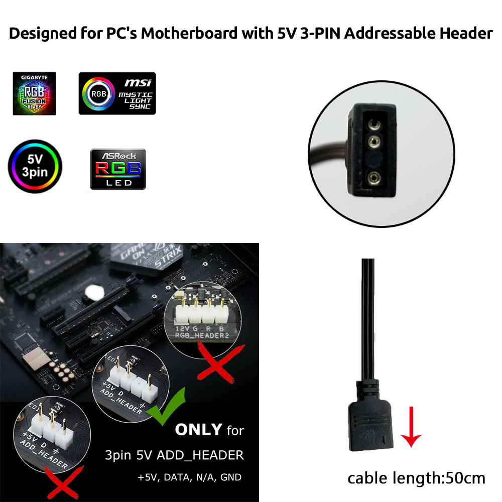 Striscia LED RGB 5V ARGB 3Pin  - Diy Electronics Case recensione e prezzo