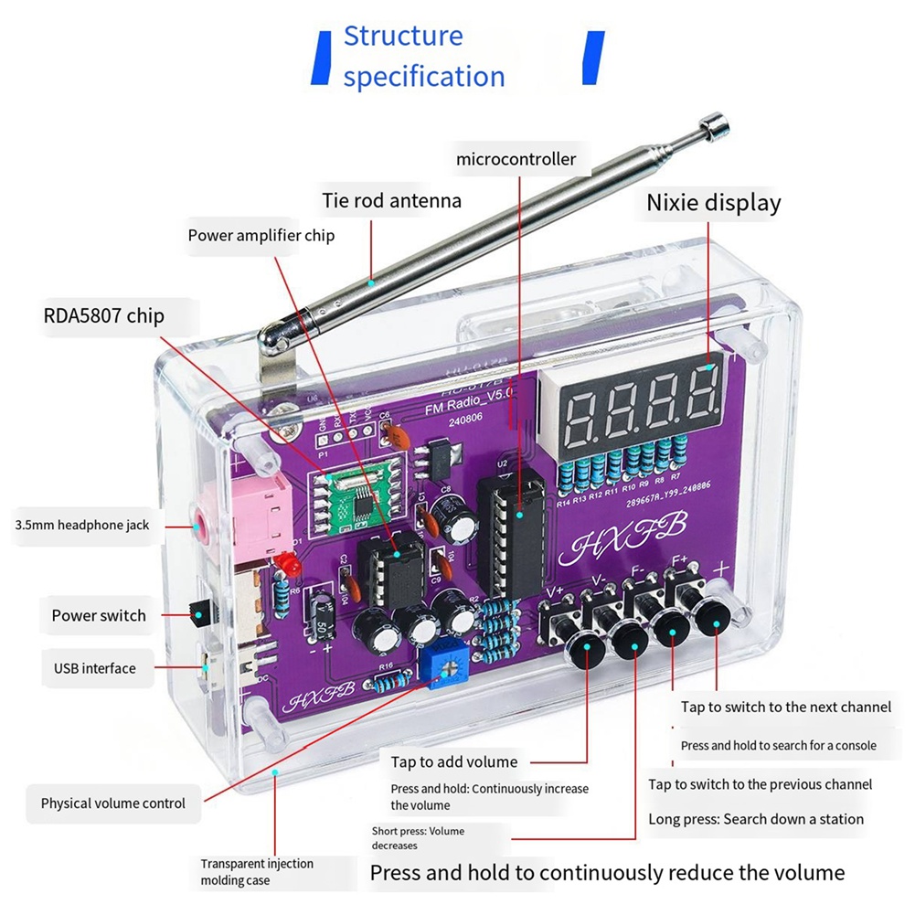 GROCE-Nuovo HU-017B Kit elettr - Diy Electronics Project Kit recensione e prezzo